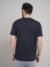 Men's Plain Navy Blue Cotton T-Shirt - Image 5